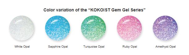 Color Variations Color variations of nail gem art